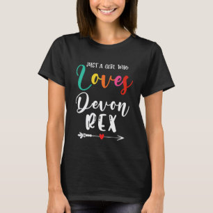 Camiseta Apenas uma Garota que Ama Mãe de Gato Devon Rex