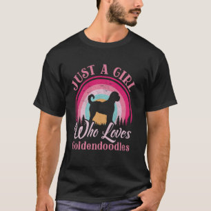 Camiseta Apenas Uma Garota Que Ama Mulheres Cachorro Golden