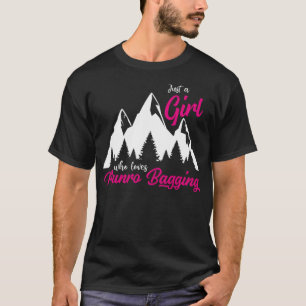 Camiseta Apenas uma garota que ama Munro Bagging Hillwalkin