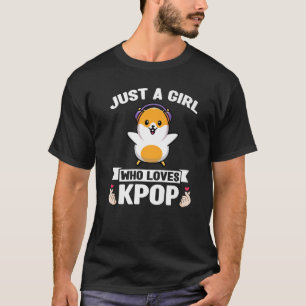 Camiseta apenas uma garota que ama o Kpop Merch