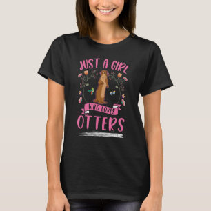 Camiseta Apenas uma garota que ama o Otters_1