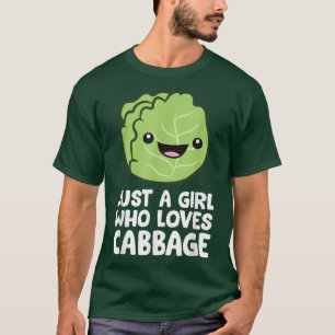Camiseta Apenas uma garota que ama o repolho 