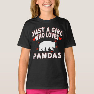 Camiseta Apenas Uma Garota Que Ama Pandas
