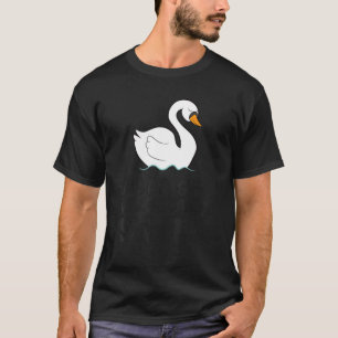 Camiseta Apenas uma garota que ama pássaro cisne cisne