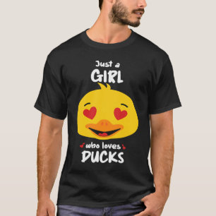 Camiseta Apenas uma garota que ama patos patinhos