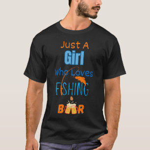 Camiseta Apenas uma Garota que Ama Pescar, Amante Clássico