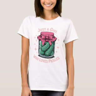 Camiseta Apenas uma Garota que Ama Picles – Picles Engraçad