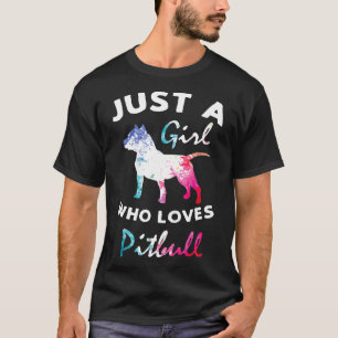 Camiseta Apenas Uma Garota Que Ama Pitbull Pitty Pitties Ca