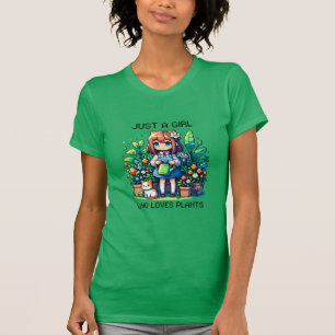 Camiseta Apenas uma garota que ama plantas