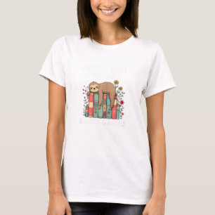 Camiseta Apenas Uma Garota Que Ama Preguiças e Livros Pregu