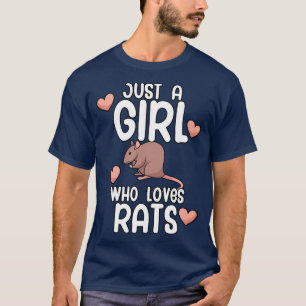 Camiseta Apenas uma garota que ama Ratos