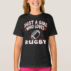 Camiseta Apenas Uma Garota Que Ama Rugby
