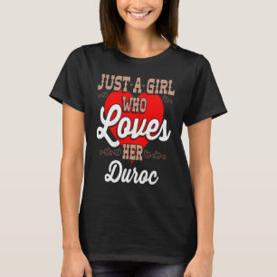 Camiseta Apenas uma garota que ama seu porco-pinto-pata