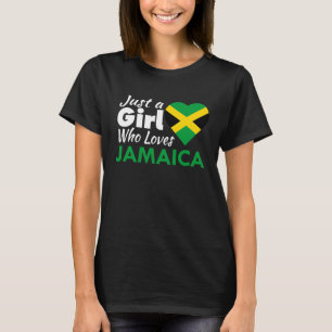 Camiseta Apenas Uma Garota Que Ama Suvenires Jamaicanos Ban