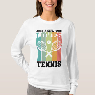 Camiseta Apenas uma garota que ama Tênis   Presentes de jog