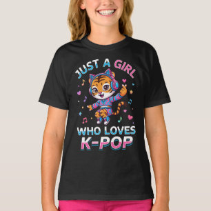 Camiseta Apenas uma Garota que Ama Tigresa do K-Pop