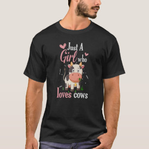 Camiseta Apenas uma garota que ama vacas colhe o celeiro