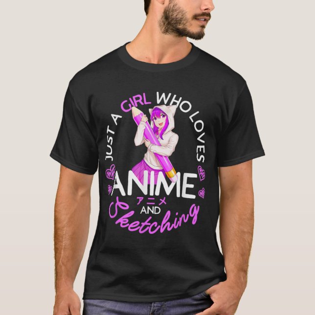 Camiseta Apenas uma garota que me ama anime e me esquece (Frente)