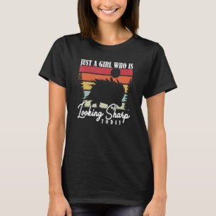 Camiseta Apenas uma garota que parece afiada hoje Porcupine
