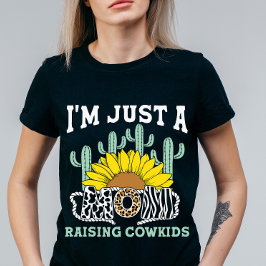 Camiseta Apenas Uma Mãe Criando Cowboys Dia de as mães Ocid