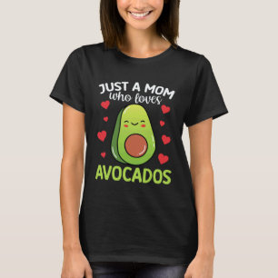 Camiseta Apenas Uma Mãe Que Ama Abacates Vegetariana Vegana