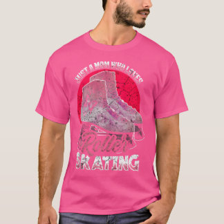 Camiseta Apenas Uma Mãe Que Ama Patinação Sobre Rodas Funny