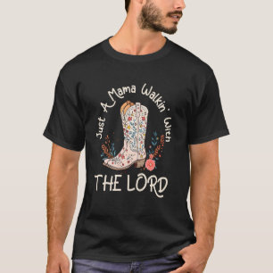 Camiseta Apenas Uma Mamãe Caminhando com Senhor Western Mam