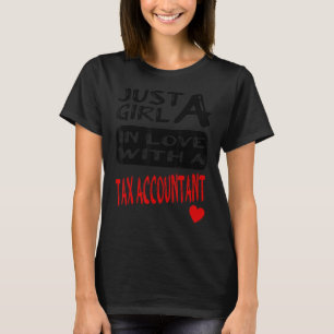 Camiseta Apenas Uma Menina Apaixonada Por Um Contador Fisca