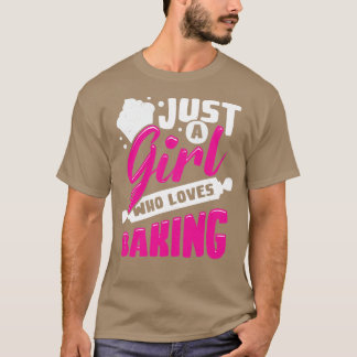 Camiseta Apenas Uma Menina Que Adora Baking