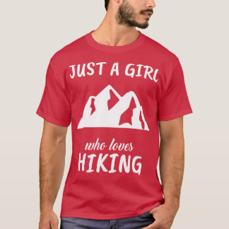 Camiseta Apenas Uma Menina Que Adora Caminhar