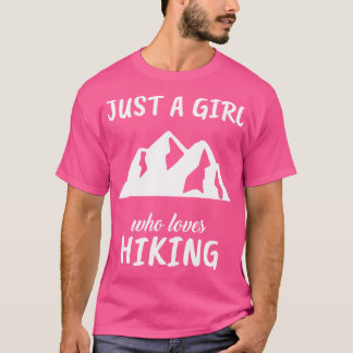Camiseta Apenas Uma Menina Que Adora Caminhar