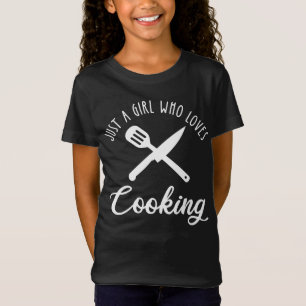 Camiseta Apenas Uma Menina Que Adora Cozinhar
