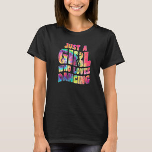 Camiseta Apenas Uma Menina Que Adora Dançarina Roupa Dançan