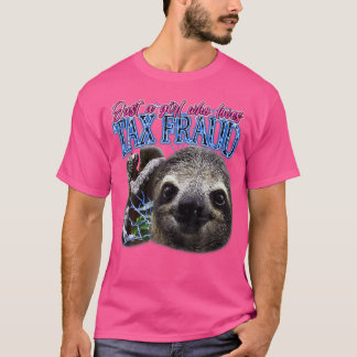 Camiseta Apenas Uma Menina Que Adora Fraude Fiscal Vintage