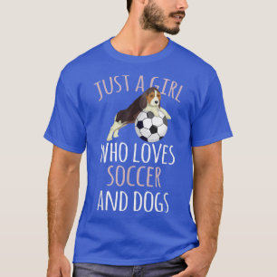 Camiseta Apenas Uma Menina Que Adora Futebol Brincando Com