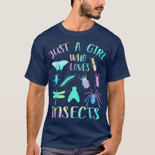 Camiseta Apenas Uma Menina Que Adora Insetos Salve O Avião