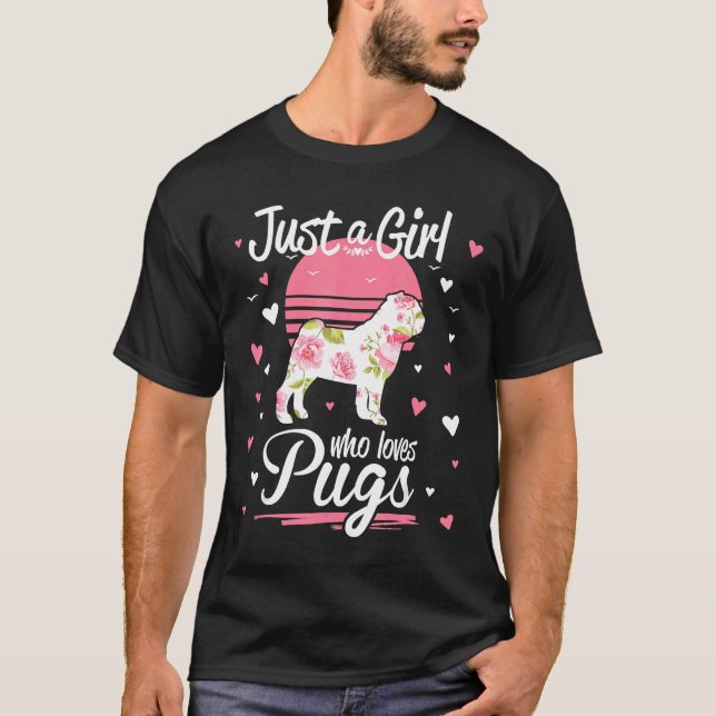 Camiseta Apenas Uma Menina Que Adora Pet De Cachorro Essenc (Frente)