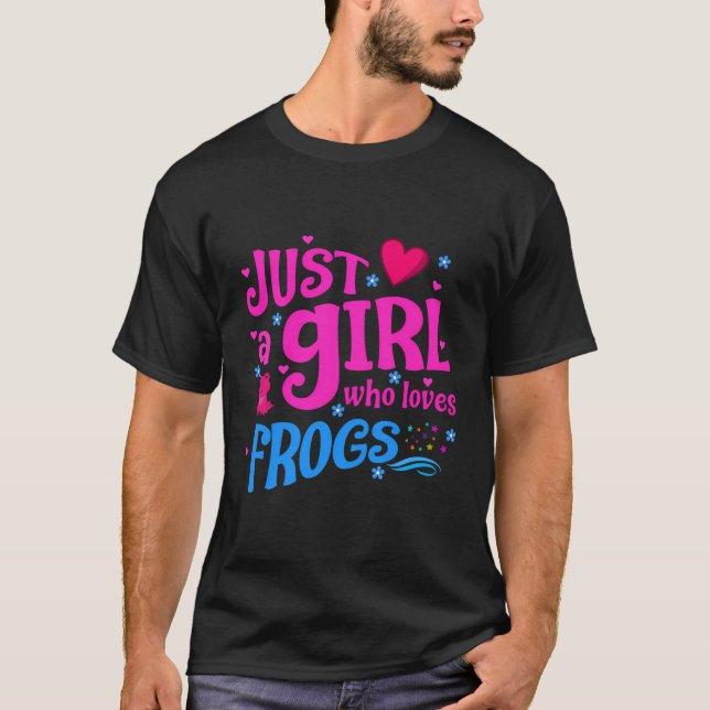 Camiseta Apenas Uma Menina Que Adora Sapos (Frente)