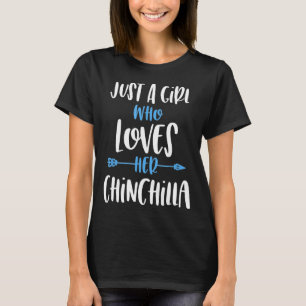 Camiseta Apenas Uma Menina Que Ama A Chinchilla