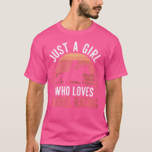 Camiseta Apenas Uma Menina Que Ama A Garota De Rodeio De Ba