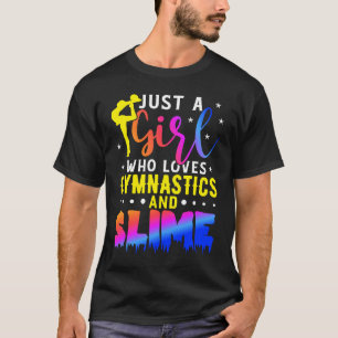 Camiseta Apenas Uma Menina Que Ama A Ginástica E O Gymnast