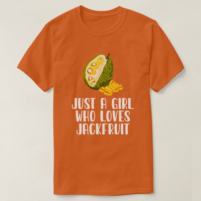 Camiseta Apenas Uma Menina Que Ama A Jackfruta (Frente do Design)