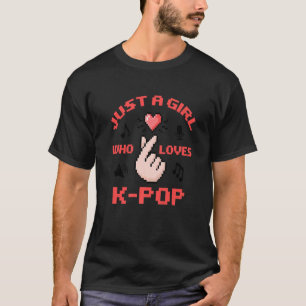 Camiseta Apenas Uma Menina Que Ama A Pop Mulher Pop Musi Co