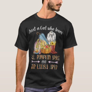 Camiseta Apenas Uma Menina Que Ama A Pumpkin Spice e sua L