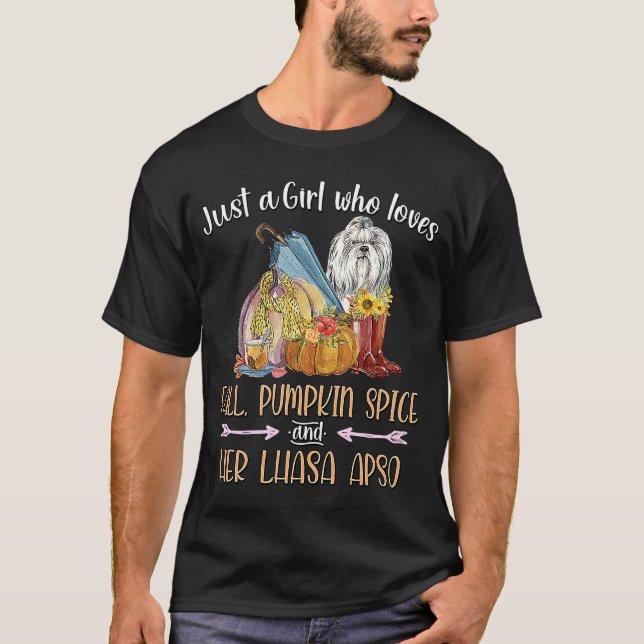 Camiseta Apenas Uma Menina Que Ama A Pumpkin Spice e sua L (Frente)