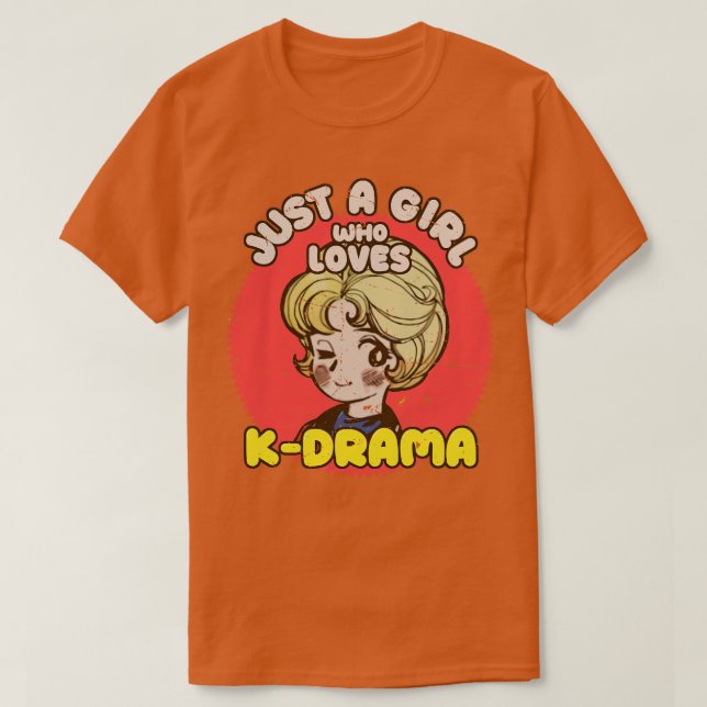 Camiseta Apenas Uma Menina Que Ama A Rapariga Do KDrama Ota (Frente do Design)