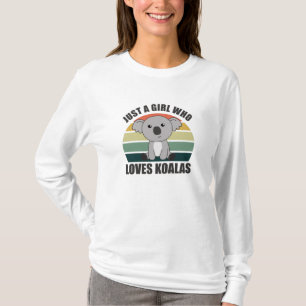 Camiseta Apenas Uma Menina Que Ama A Vintagem De Animais Cu