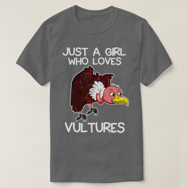 Camiseta Apenas Uma Menina Que Ama Abutres (Frente do Design)