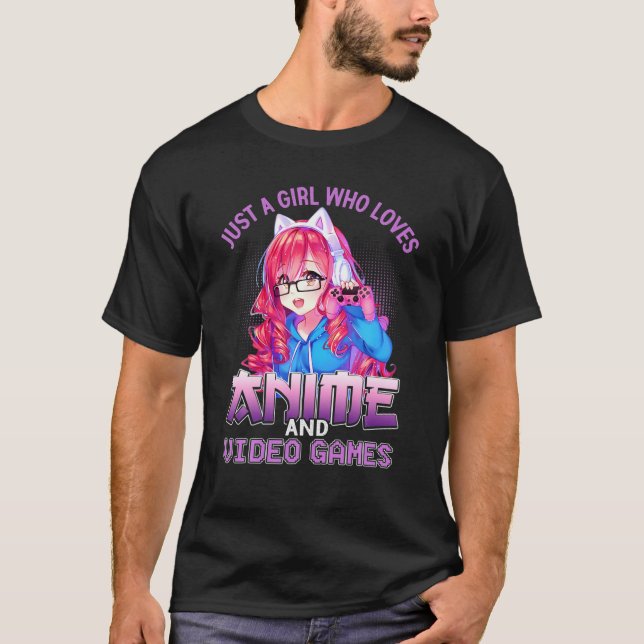 Camiseta Apenas Uma Menina Que Ama Anime (Frente)