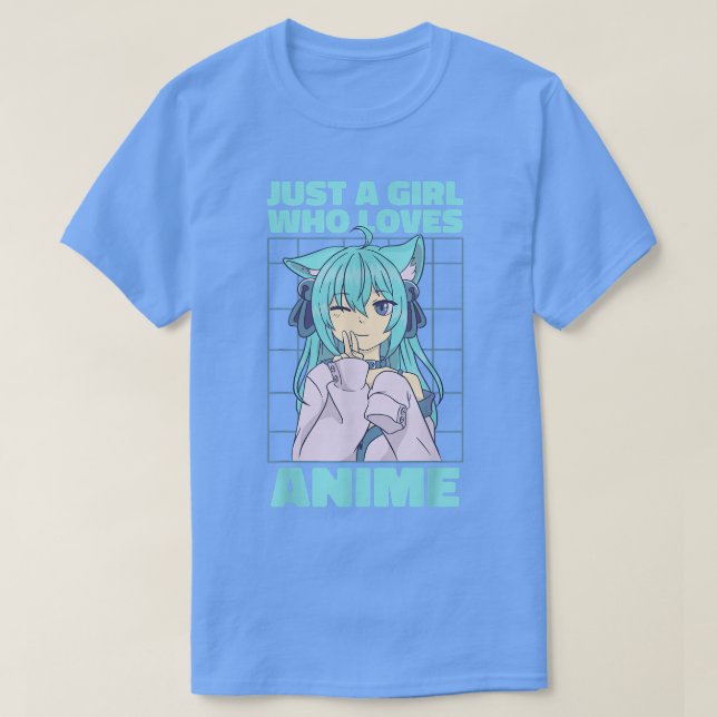 Camiseta Apenas Uma Menina Que Ama Anime (Frente do Design)